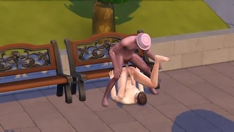 Gay Lovers Having Sex In A Public Park