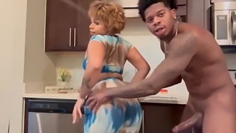 Kitchen Scene With An 18-Year-Old And A Large Penis